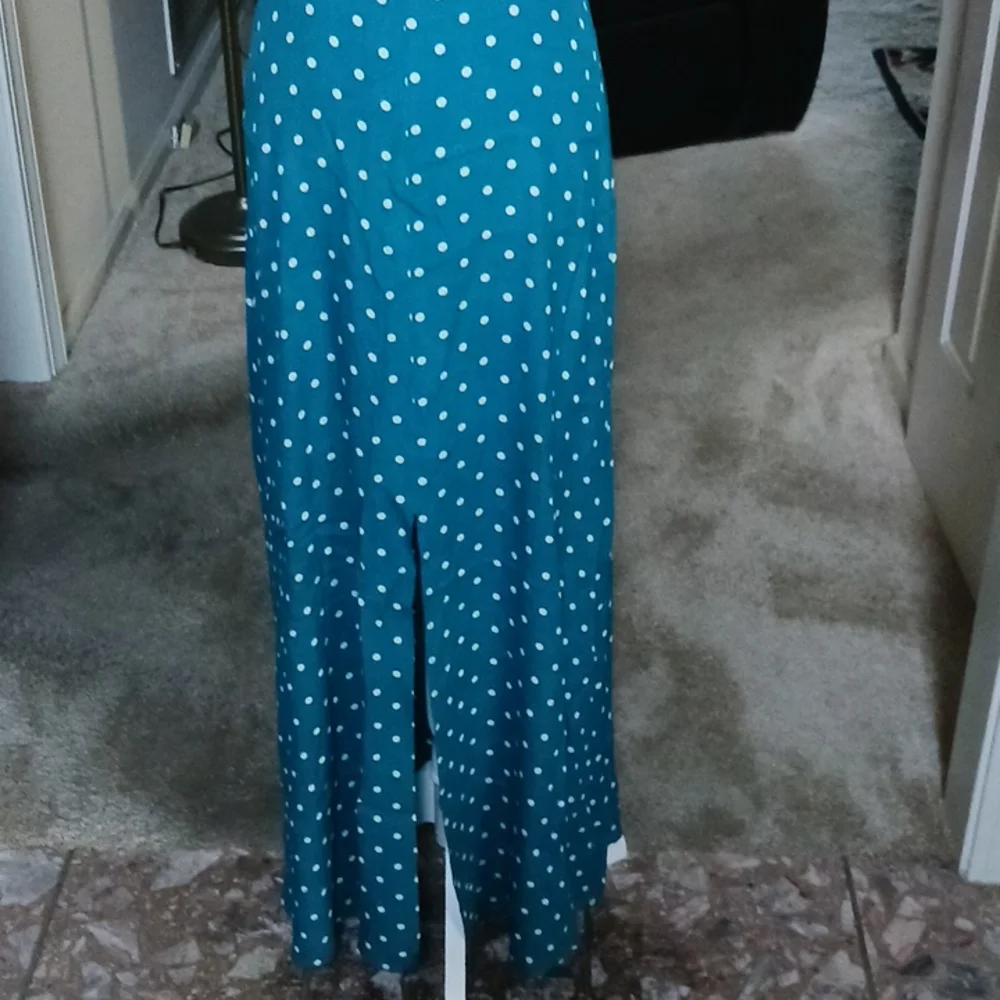 NWT MAXI SUNDRESS TEAL XS/S - Picture 14 of 14